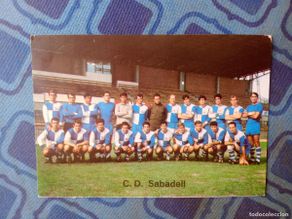 Coleccionismo deportivo: C.D. Sabadell. Lámina, ficha